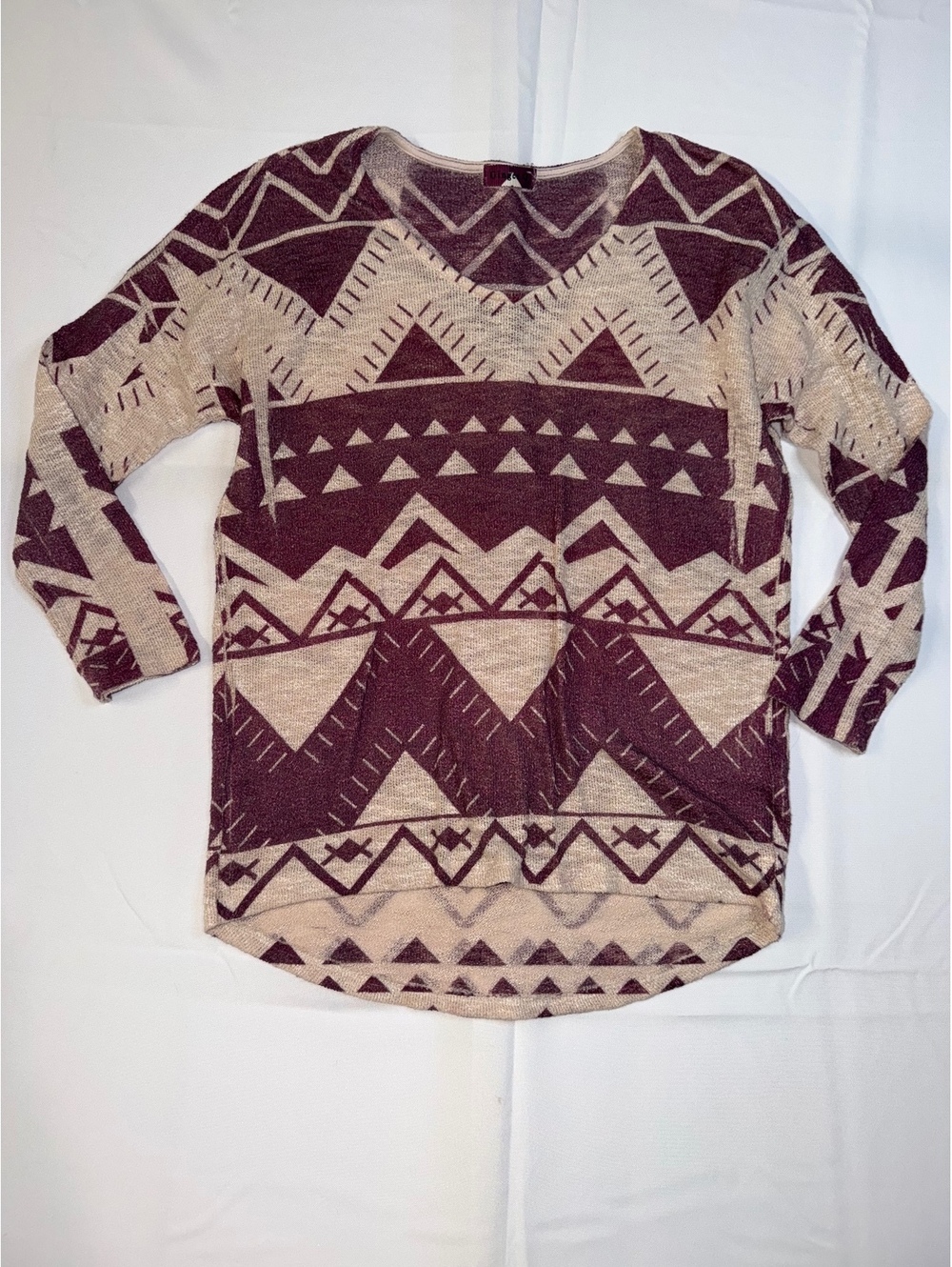 Ginger G Women's Medium Southwestern Print Sweater